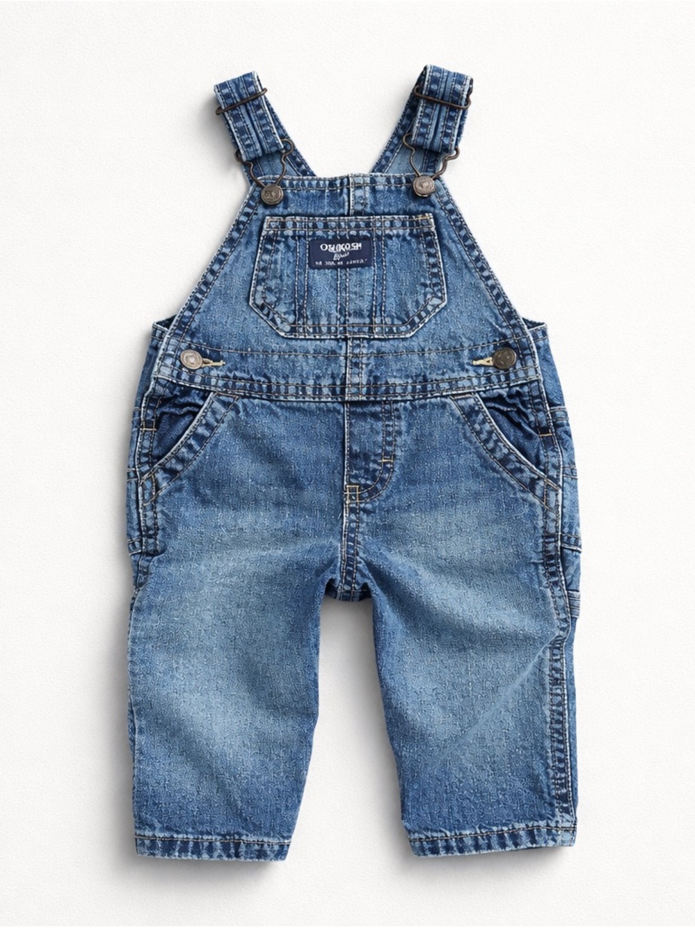 OshKosh B'gosh 6 Months Blue Denim Kids Overall Pants